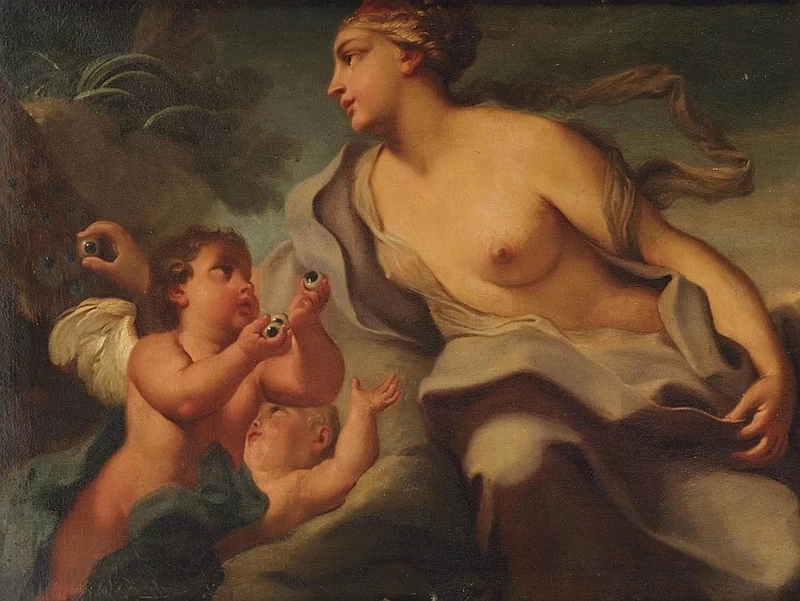 Giunone pone gli occhi di Argo - attribuito